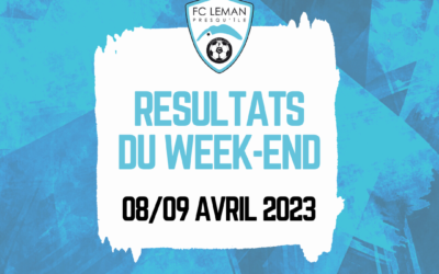 RÉSULTATS | LE BILAN DU WEEK-END DU 08/09 AVRIL 2023