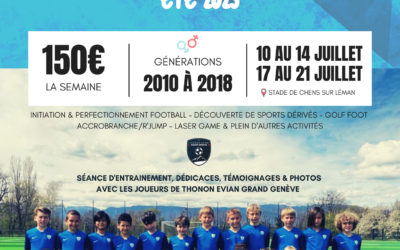 MANIFESTATION | STAGE FOOTBALL VACANCES ÉTÉ 2023