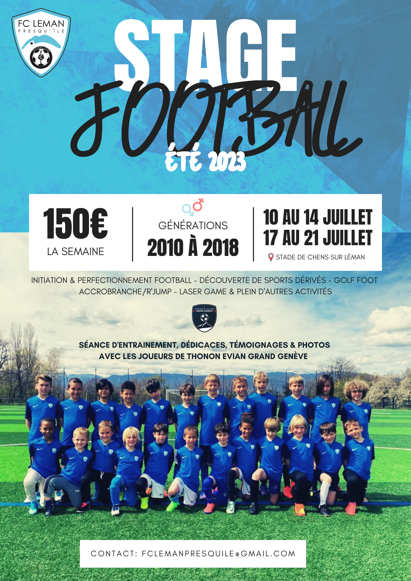 Flyer Stage Été 2023