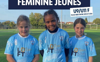FÉMININES | CRÉATION D&rsquo;UNE ÉQUIPE FÉMININE JEUNES U9/U11F