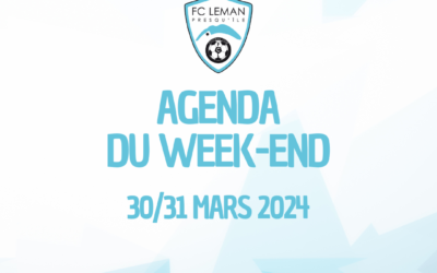 AGENDA | LES RENCONTRES DU WEEK-END DU 30/31 MARS 2024