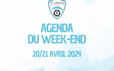 AGENDA | LES RENCONTRES DU WEEK-END DU 21/21 AVRIL 2024