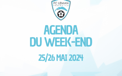 AGENDA | LES RENCONTRES DU WEEK-END DU 25/26 MAI 2024