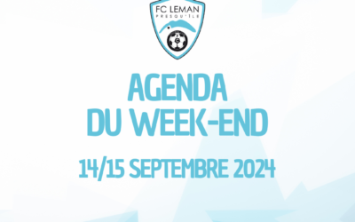 AGENDA | LES RENCONTRES DU WEEK-END DU 14/15 SEPTEMBRE 2024