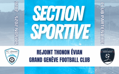 ⚽️ SPORTIF | ENTRÉE EN SECTION SPORTIVE À THONON EVIAN GRAND GENÈVE POUR THIAGO ET ARONN