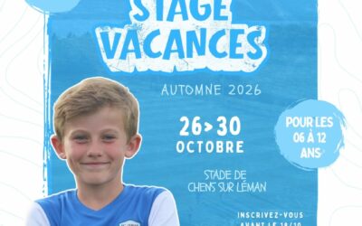 ÉVÈNEMENT | STAGE VACANCES AUTOMNE 2026